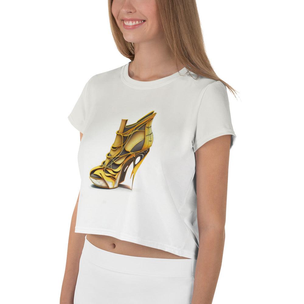 Futuristic Dreamscape Women's Crop Tee - Beyond T-shirts