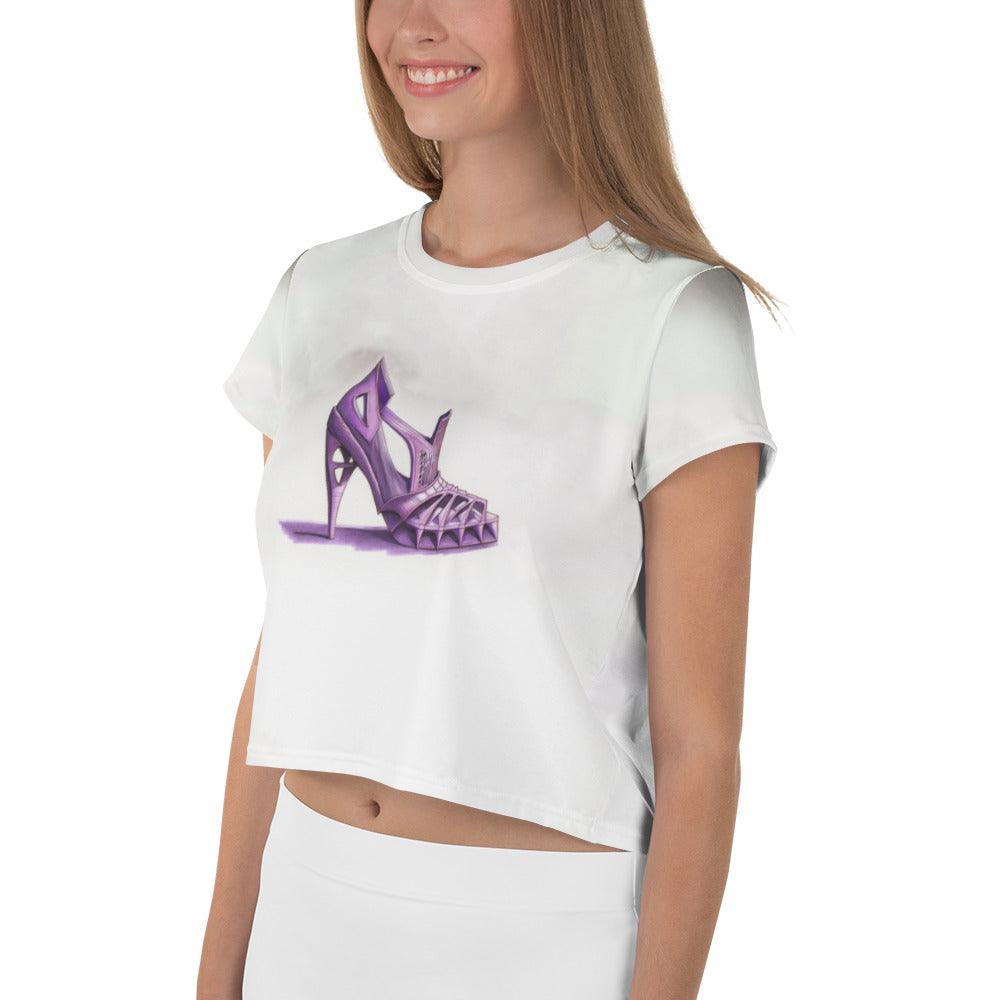 Futuristic Essence Women's Crop Tee - Beyond T-shirts