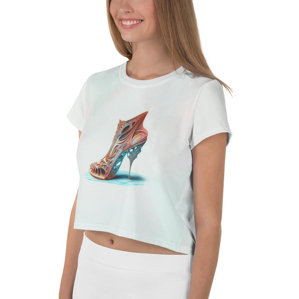 Holographic Horizons Women's Crop Tee - Beyond T-shirts