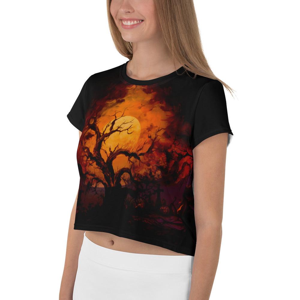 Zombie Apocalypse Crop T-Shirt - Beyond T-shirts