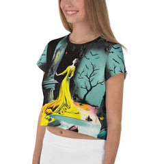 Halloween In Wonderland Crop T-Shirt - Beyond T-shirts