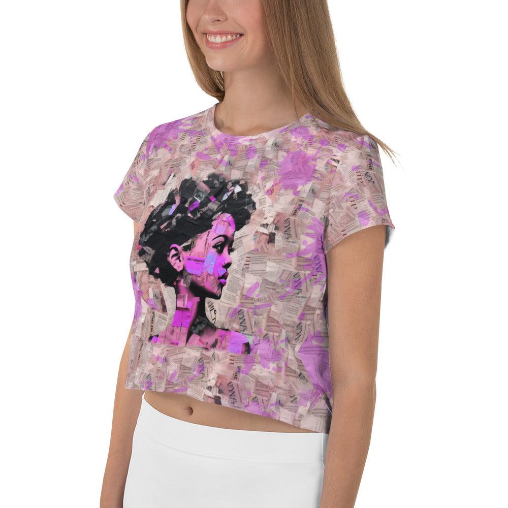 Guitar Dreamscape All-Over Print Crop T-Shirts - Beyond T-shirts