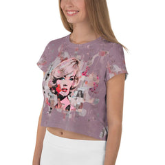 Soulful Jazz Serenade All-Over Print Crop T-Shirts - Beyond T-shirts