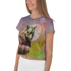 Zombie Apocalypse Women's All-Over Print Crop T-Shirt - Beyond T-shirts