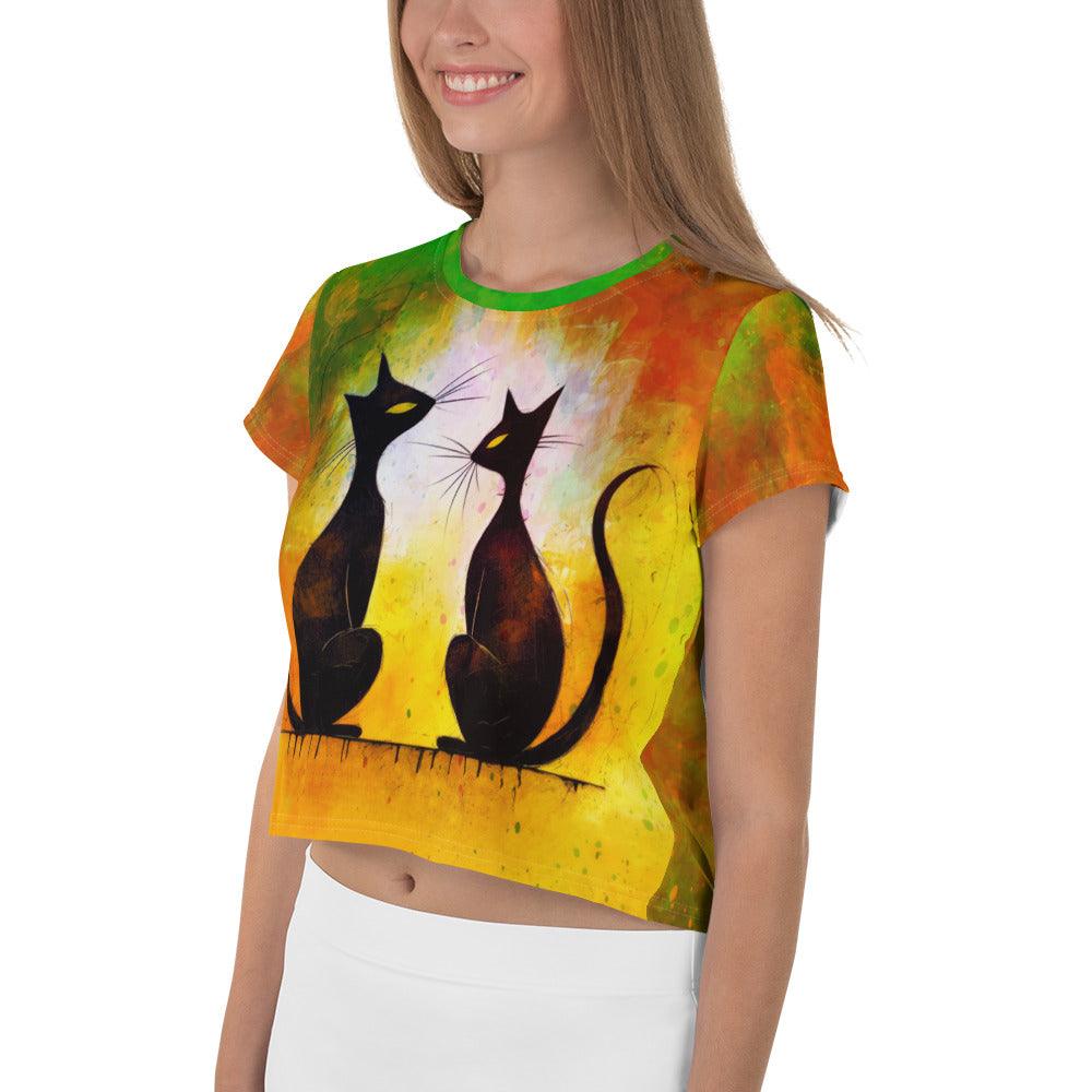 Witchy Wonders Halloween Crop T-Shirt - Beyond T-shirts