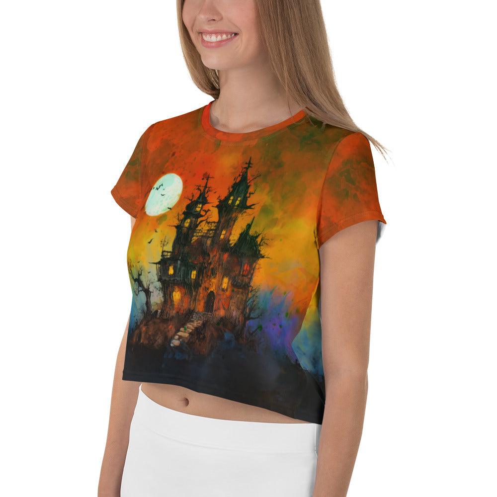 Wickedly Cool Halloween Crop T-Shirt - Beyond T-shirts