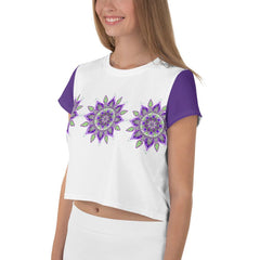 Mystic Mandala Crop T-Shirt - Beyond T-shirts