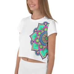 Dreamy Mandala Crop Top - Beyond T-shirts