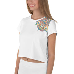 Zen Mandala Crop Tee - Beyond T-shirts