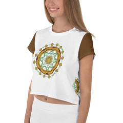 Yin and Yang Mandala Crop Top - Beyond T-shirts