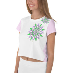 Spiritual Mandala Crop T-Shirt - Beyond T-shirts