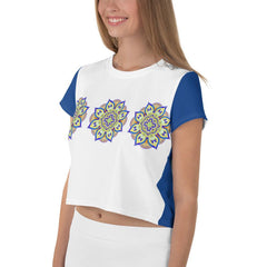 Radiant Mandala Crop T-Shirt - Beyond T-shirts