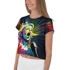 Urban Beats Music Graffiti Crop Tee - Beyond T-shirts