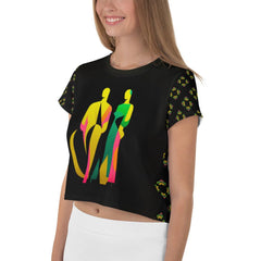 Urban Couture All-Over Print Crop T-Shirt - Beyond T-shirts