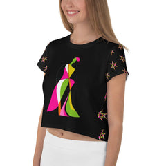 Abstract Adventures All-Over Print Crop T-Shirt - Beyond T-shirts