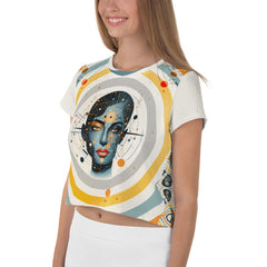 Abstract Portraits of Women's Essence: Crop T-Shirt - Beyond T-shirts