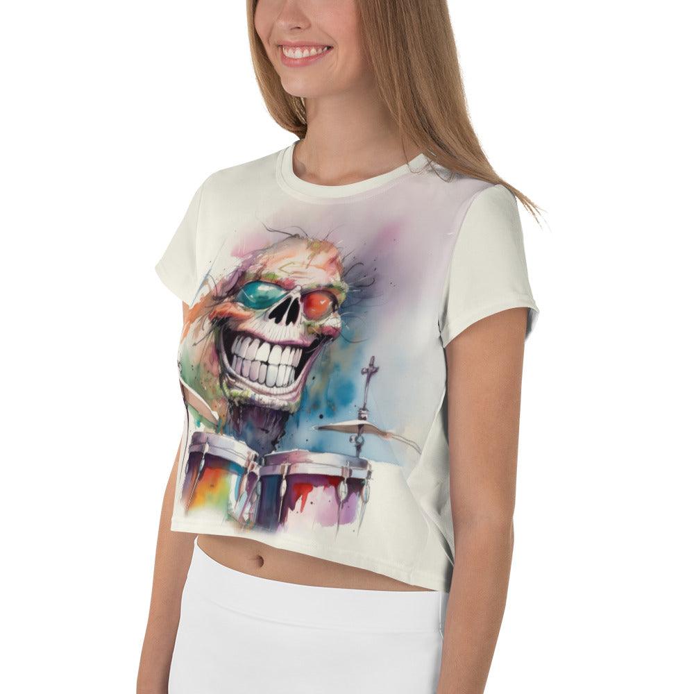 Comical Chords Caricature Crop Tee - Beyond T-shirts