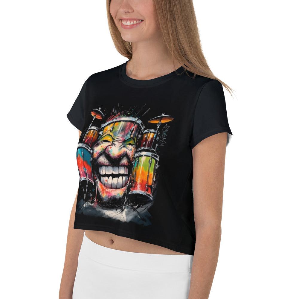 Artful Acoustics Caricature Crop Tee - Beyond T-shirts