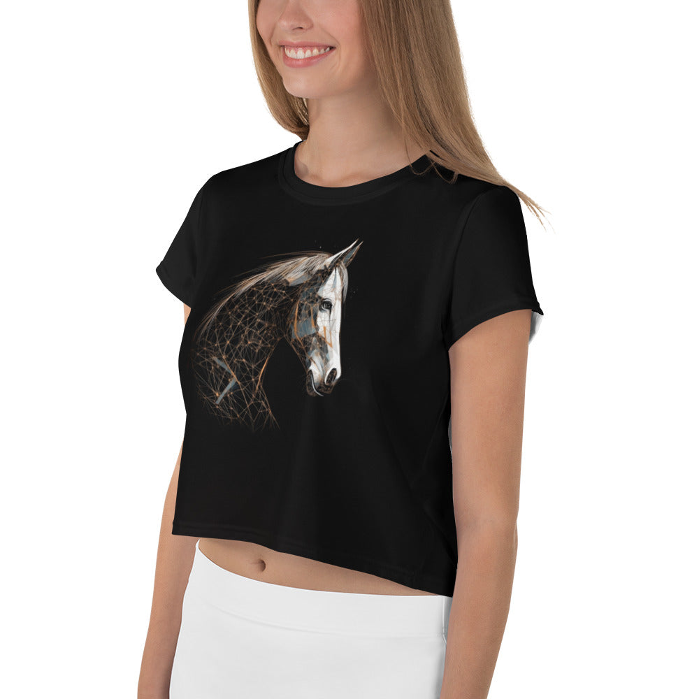 Elegant Elephant Elegance Crop Tee