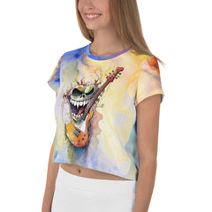 Flutist's Frolicsome Fantasy Crop T-Shirt