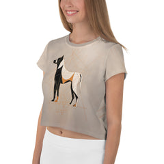 Harmonious Hummingbird Harmony Women's Crop T-Shirt