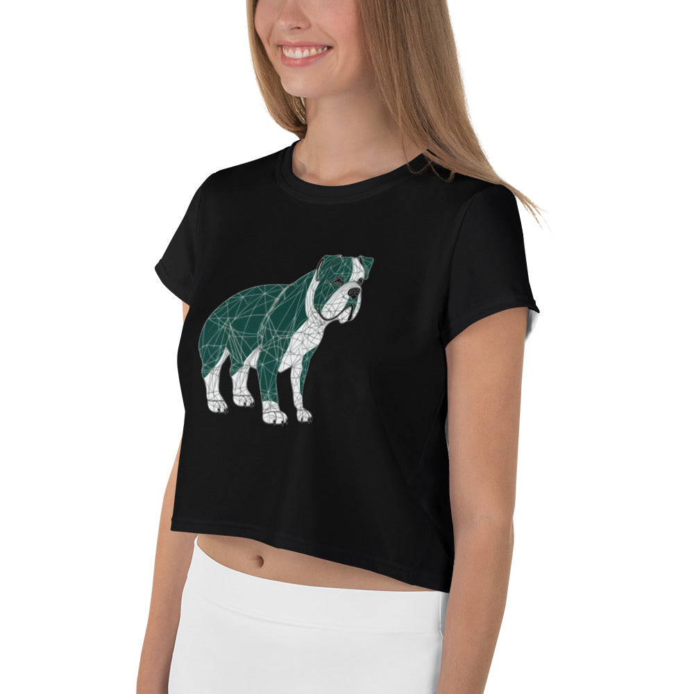 Vibrant Vulture Voyage Women's Crop T-Shirt