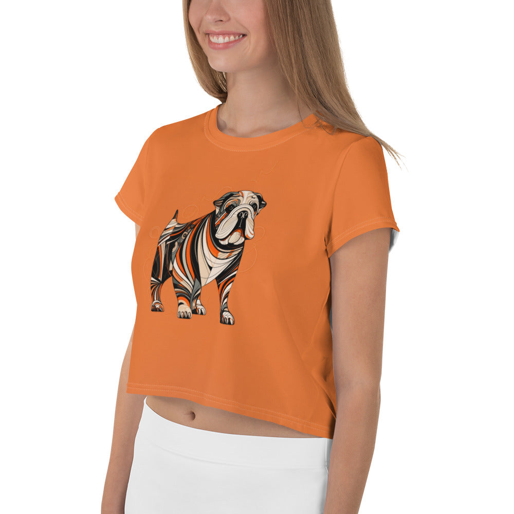 Enchanting Elephant Elegance Women's Crop T-Shirt