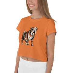 Enchanting Elephant Elegance Women's Crop T-Shirt