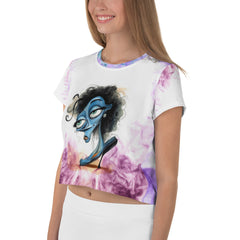 Women's Crop Top with Nurse Design