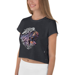 Pop Princess All-Over Print Crop T-Shirts