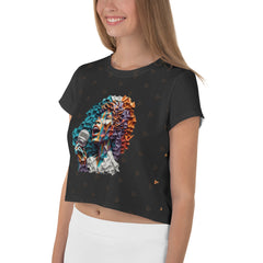 Metal Mania All-Over Print Crop T-Shirts