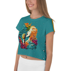 Electro Elegance Crop T-Shirts