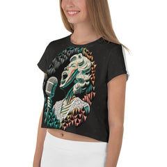 Vinyl Vibe Crop T-Shirts