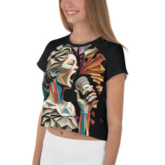 Singing Sensation All-Over Print Crop T-Shirts