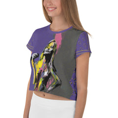 Modern Art Inspired Crop Tee