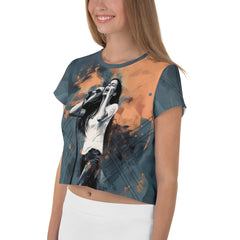 Geometric Abstraction Crop Tee