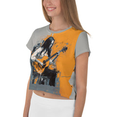 Abstract Harmony Crop Tee