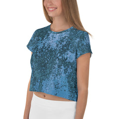 Desert Stone All-Over Print Crop T-Shirt