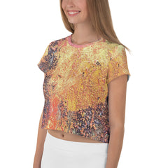 Rustic Floral Crop T-Shirts