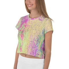 Patchwork Panache Crop T-Shirts