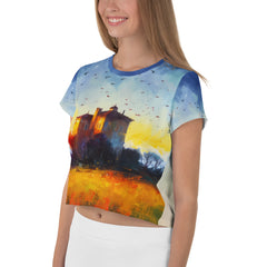 Mountain Serenity Women's Crop Tee