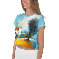 Aurora Borealis Women's Crop Tee