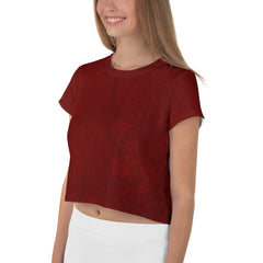 Titanium Elegance Women's Crop Tee