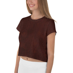 Rose Gold Elegance Women's Crop Tee