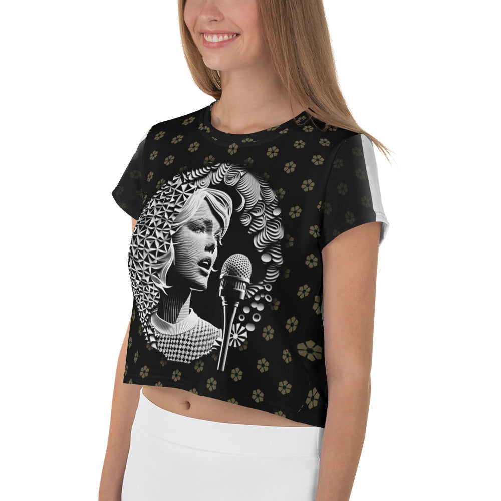 Greatest Artist All-Over Print Crop T-Shirt