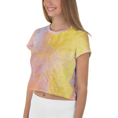 Fleece Fantasy Texture Crop T-Shirt