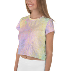 Mohair Magic Texture Crop T-Shirt