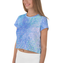 Boucle Bliss Texture Crop T-Shirt