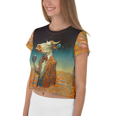 Goats of Majesty All-Over Print Crop T-Shirt