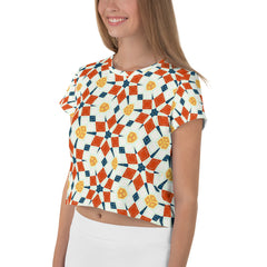 Radiant Kaleidoscope Women's Crop Tee